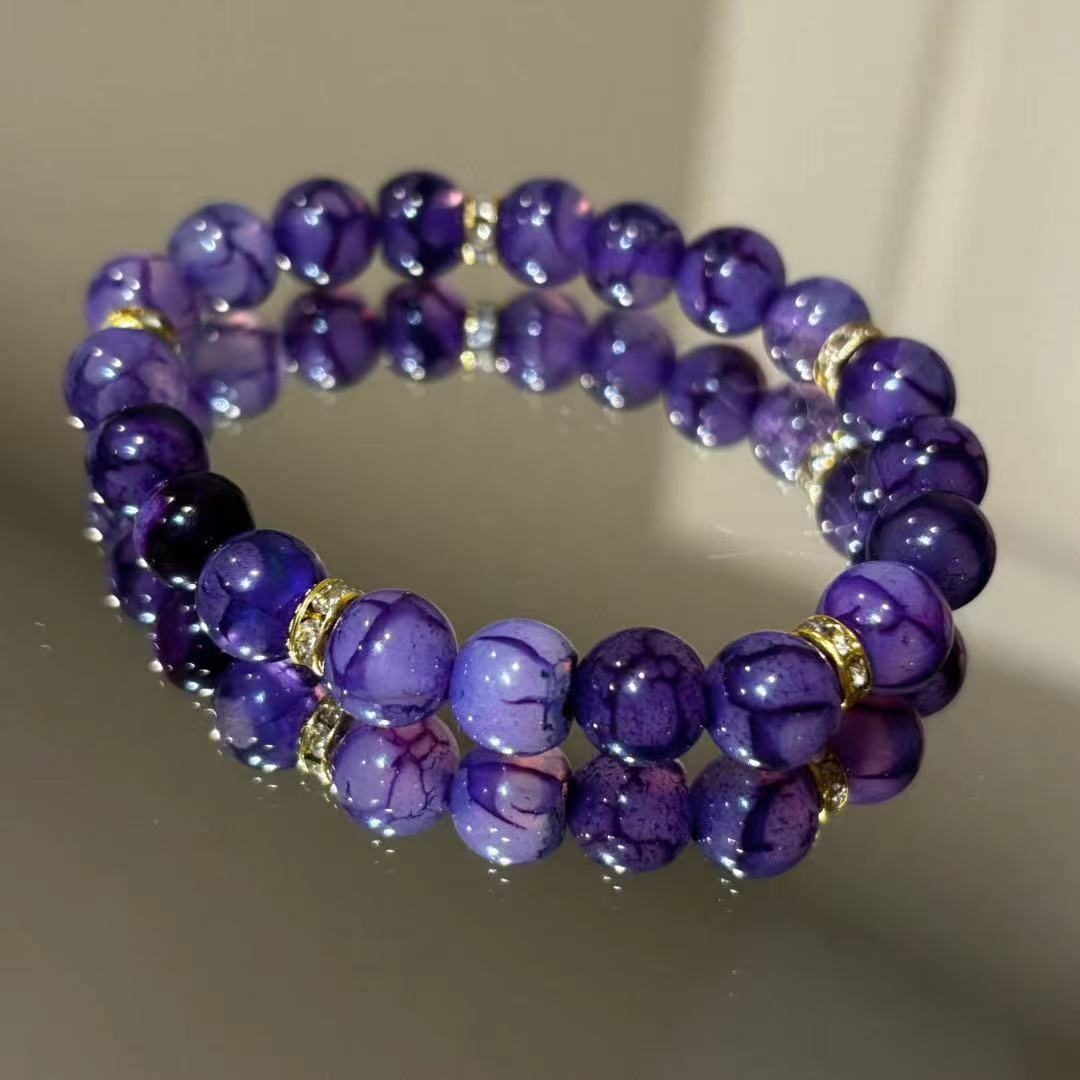 Purple Bead Bracelet